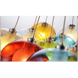 Criativo The Nordic Color Restaurando os antigos costumes Goldfish Bowl Vidro Criativo Droplight Lâmpada Luz