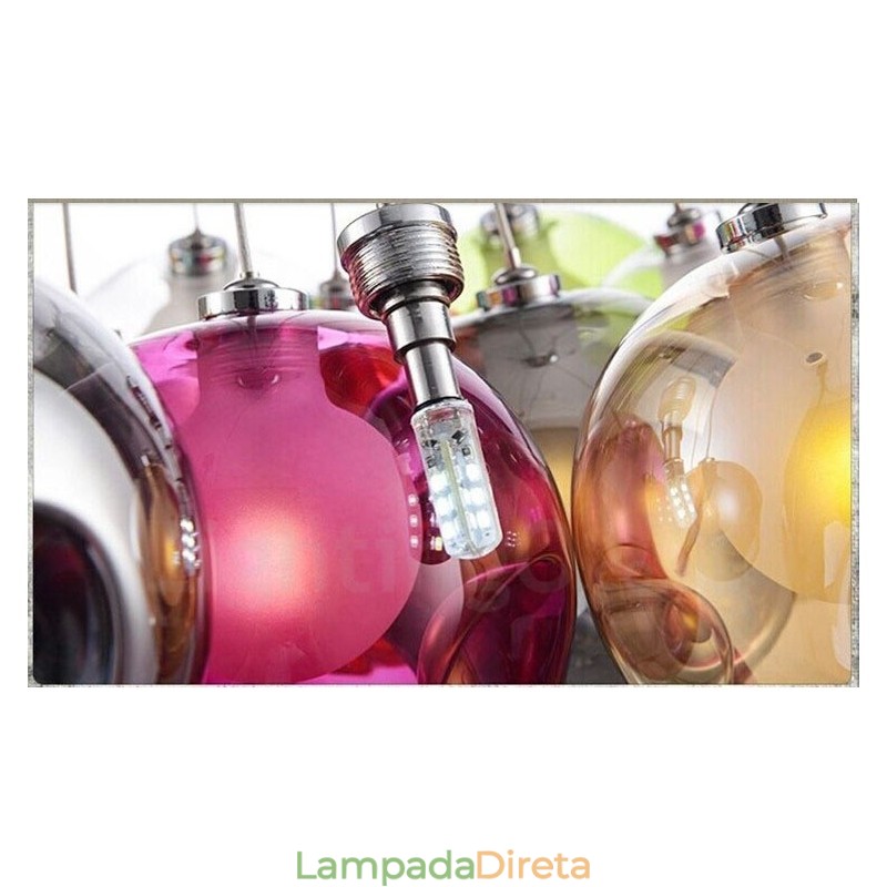 Criativo The Nordic Color Restaurando os antigos costumes Goldfish Bowl Vidro Criativo Droplight Lâmpada Luz