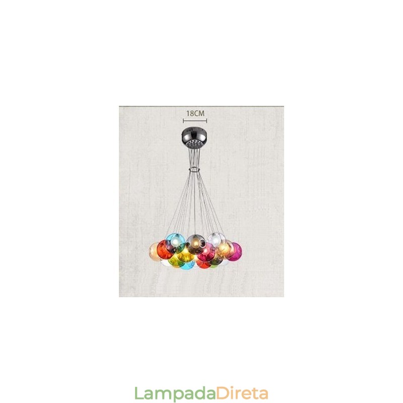 Criativo The Nordic Color Restaurando os antigos costumes Goldfish Bowl Vidro Criativo Droplight Lâmpada Luz