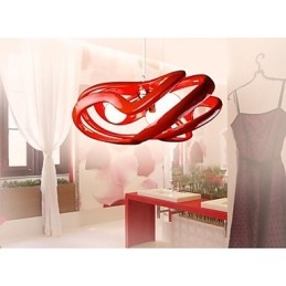 Luminária pendente de resina com pintura contemporânea moderna