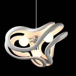 Luminária pendente de resina com pintura contemporânea moderna