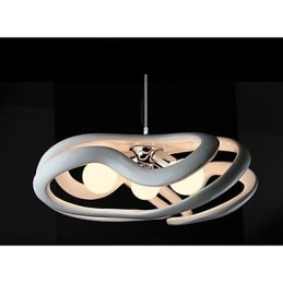 Luminária pendente de resina com pintura contemporânea moderna