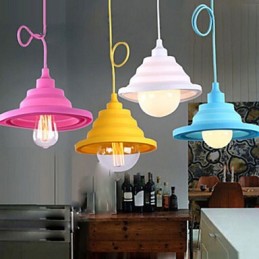 Luminárias Pendentes Modernas Contemporâneas Plástico