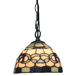 1 Luminária pendente com cúpula de vidro