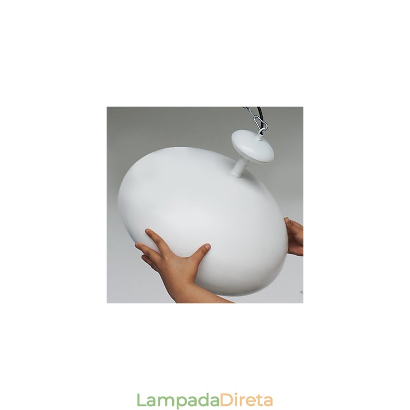 Luminária pendente moderna contemporânea retrô com pintura em tigela