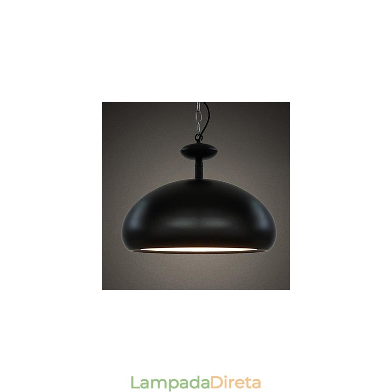 Luminária pendente moderna contemporânea retrô com pintura em tigela