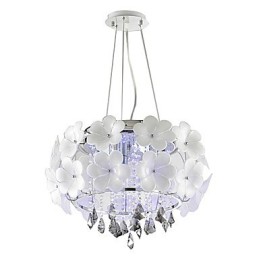 Luminária pendente de cristal contemporânea moderna