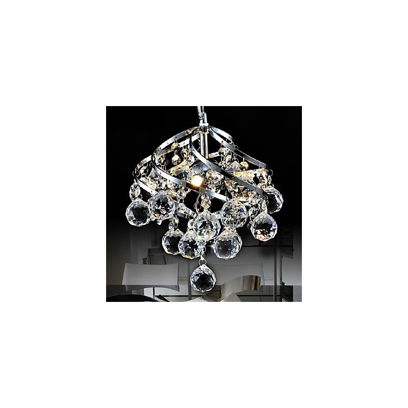 Lustre de cristal luxuoso, luminária pendente, iluminação para jantar
