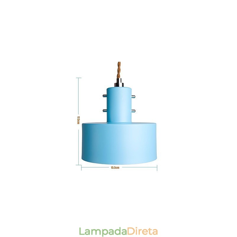 Mini estilo country moderno e contemporâneo, pintura em metal, luminária pendente para crianças