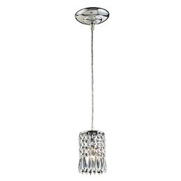 Luminária pendente moderna contemporânea em cristal estilo mini galvanizada