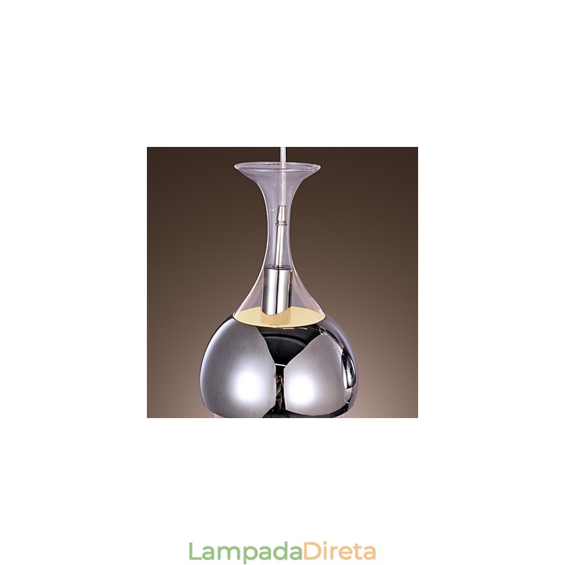 Pendente moderno criativo de 3 luzes em forma de taça
