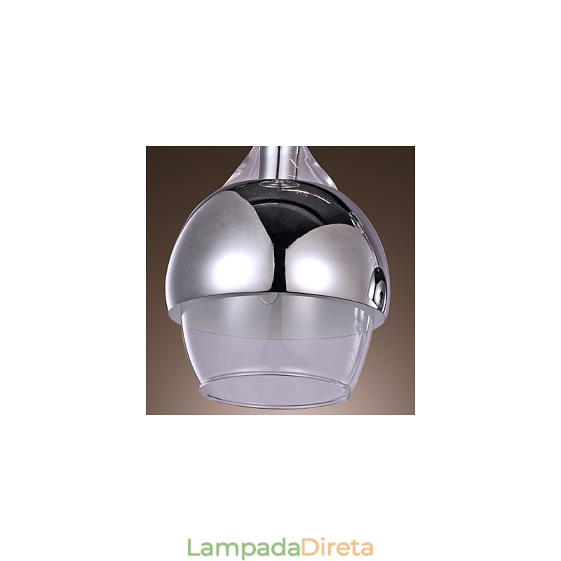Pendente moderno criativo de 3 luzes em forma de taça