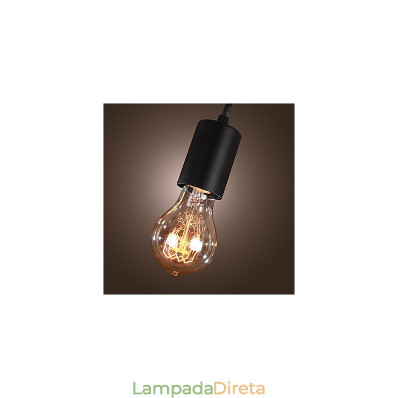 Lustre Vintage Design Lâmpadas Incluídas Living 10 Luzes Pendente Luz