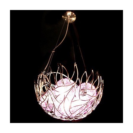 Lustre de cristal moderno e contemporâneo com tigela e pingente de luz Lustre de cristal moderno e contemporâneo com tigela e pingente de luz