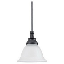 Luminária pendente elegante em tom branco