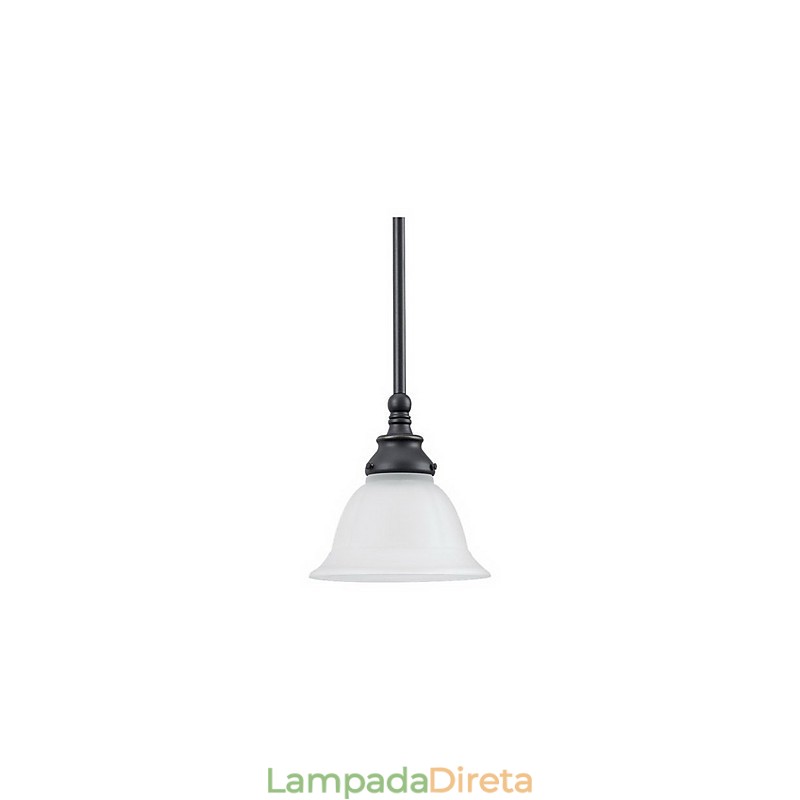 Luminária pendente elegante em tom branco
