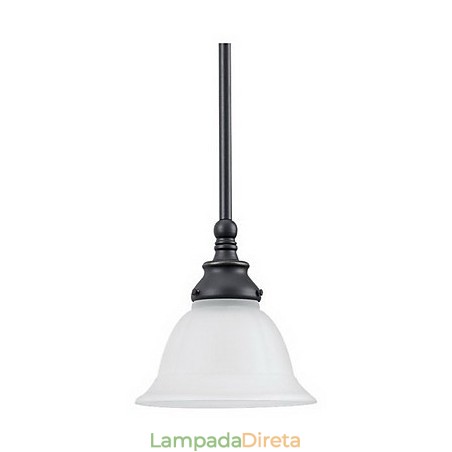 Luminária pendente elegante em tom branco Luminária pendente elegante em tom branco