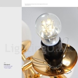 Lustre moderno contemporâneo de 24 luzes com abajur de vidro