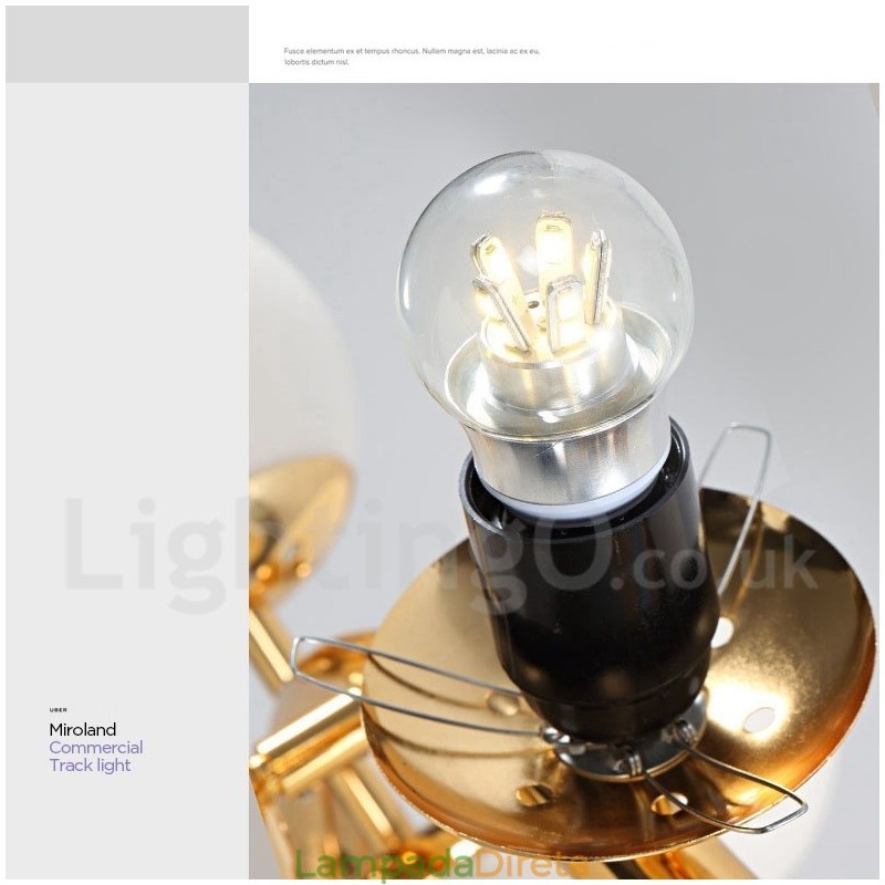 Lustre moderno contemporâneo de 24 luzes com abajur de vidro