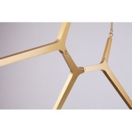 Lustre moderno contemporâneo de 12 luzes (preto dourado)