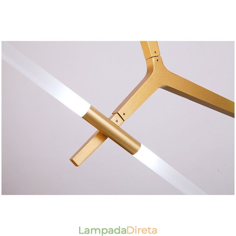Lustre moderno contemporâneo de 12 luzes (preto dourado)