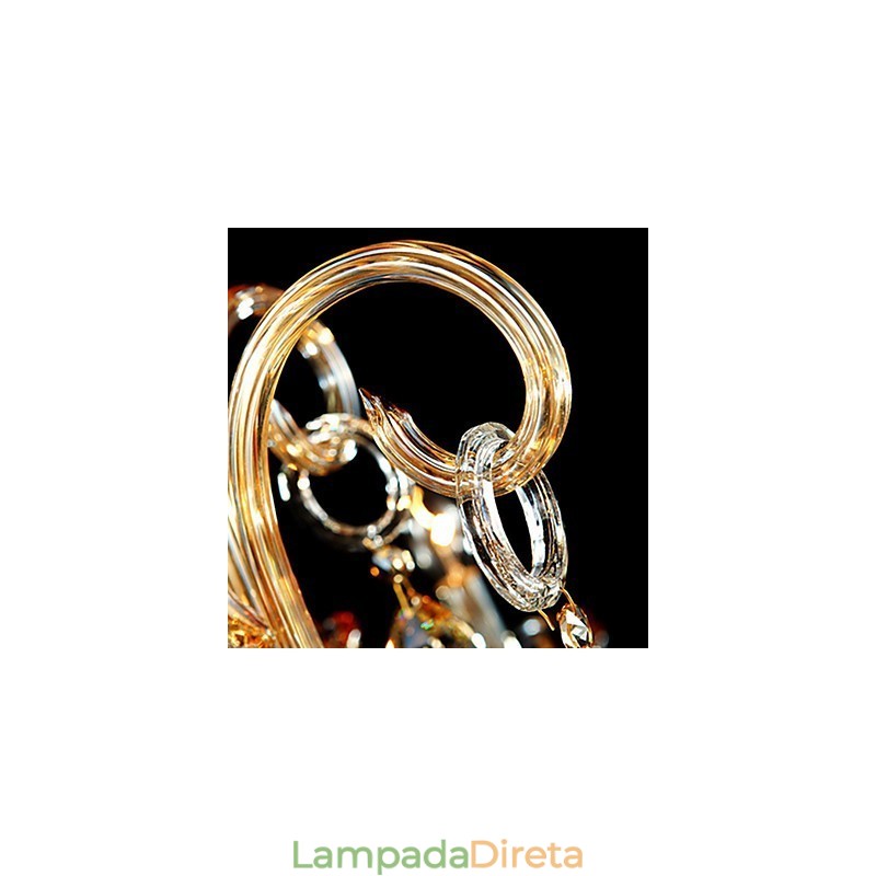 Lustre de Cristal Moderno Contemporâneo Tradicional Clássico Vidro