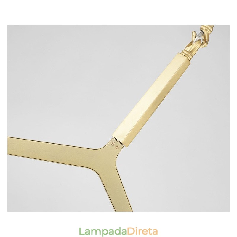 Lustre moderno contemporâneo de 20 luzes (preto dourado)