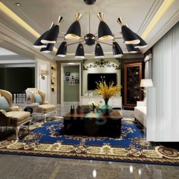 Lustre de 12 luzes estilo contemporâneo moderno