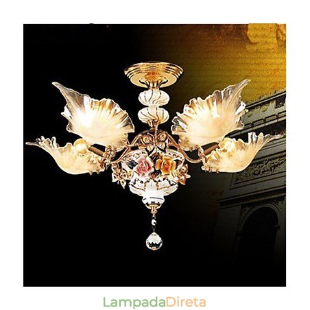Luminária de Teto Cerâmica Luminária Luminária de Teto Cerâmica Luminária