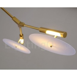 Lustre moderno contemporâneo de 5 luzes