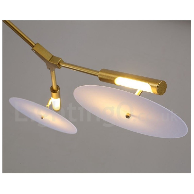 Lustre moderno contemporâneo de 5 luzes