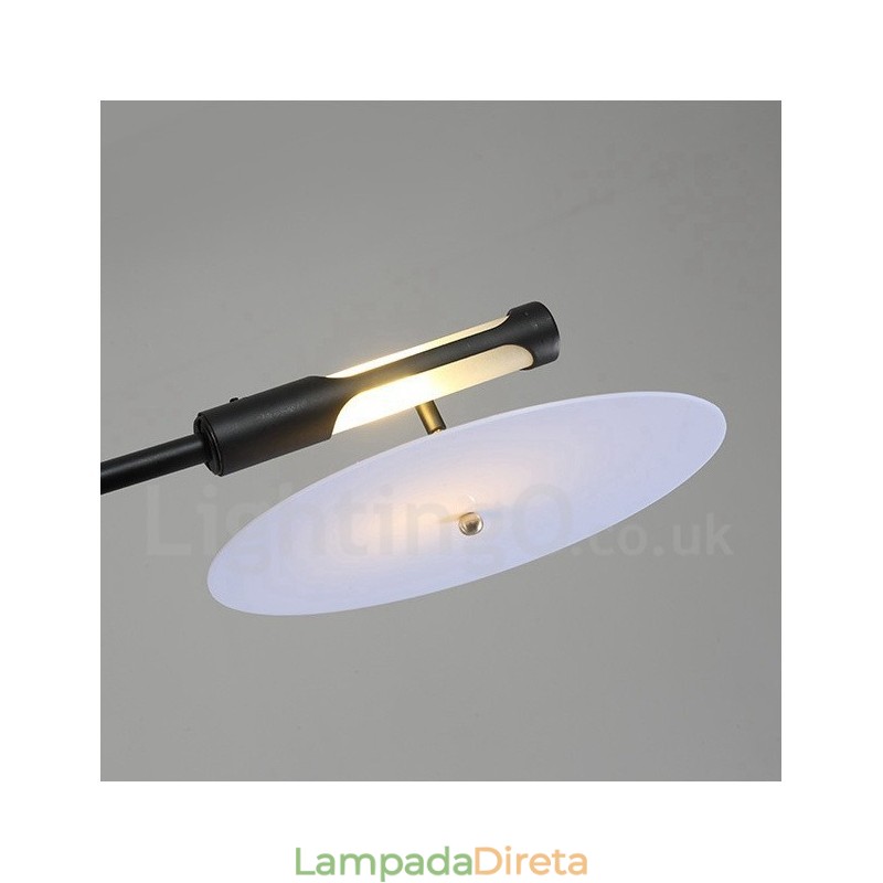 Lustre moderno contemporâneo preto de 8 luzes