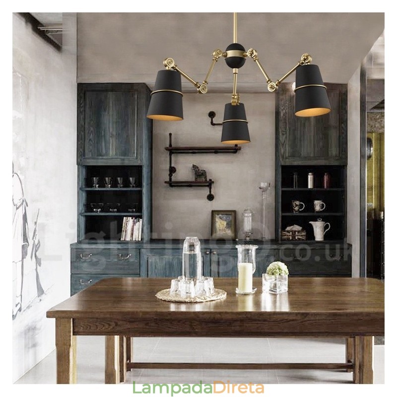 3 Luzes Modernas Contemporâneas Lustre Lâmpada Luz