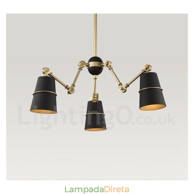 3 Luzes Modernas Contemporâneas Lustre Lâmpada Luz