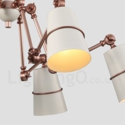 Lustre de 6 luzes com luz de estilo contemporâneo moderno