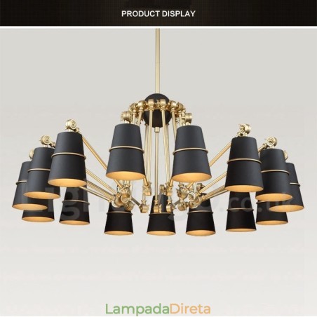 15 Luzes Modernas Contemporâneas Lustre Lâmpada Luz 15 Luzes Modernas Contemporâneas Lustre Lâmpada Luz