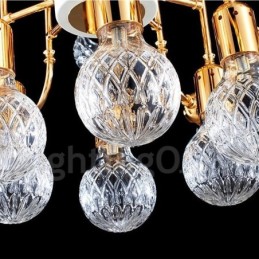 Lustre moderno contemporâneo de 4 níveis com 24 luzes