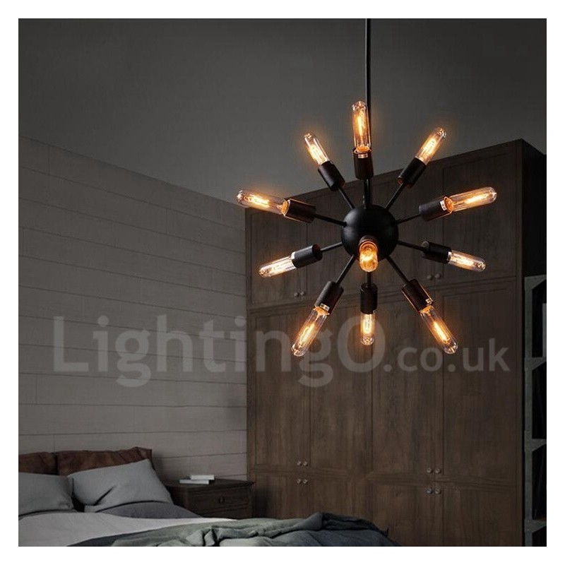 Lustre Sputnik Vintage Retro de 12 Luzes