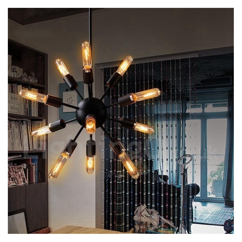 Lustre Sputnik Vintage Retro de 12 Luzes