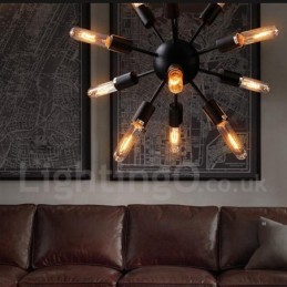 Lustre Sputnik Vintage Retro de 12 Luzes