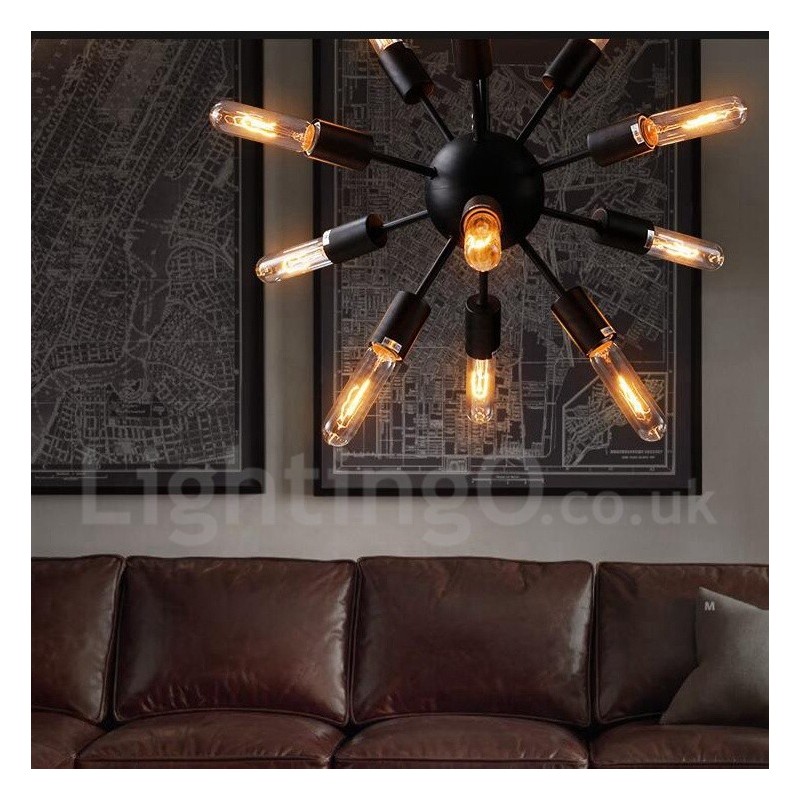 Lustre Sputnik Vintage Retro de 12 Luzes