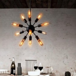 Lustre Sputnik Vintage Retro de 12 Luzes