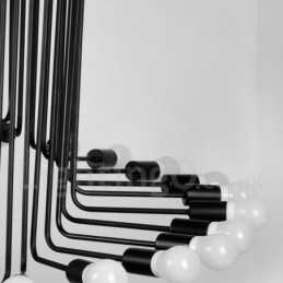 Preto 26 Luz Retro Vintage Moderno Contemporâneo Lustre Lâmpada Luz