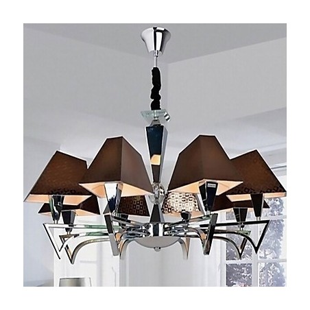 Lustre de ferro forjado da moda, iluminação artística, lustre com 8 luzes Lustre de ferro forjado da moda, iluminação artística, lustre com 8 luzes