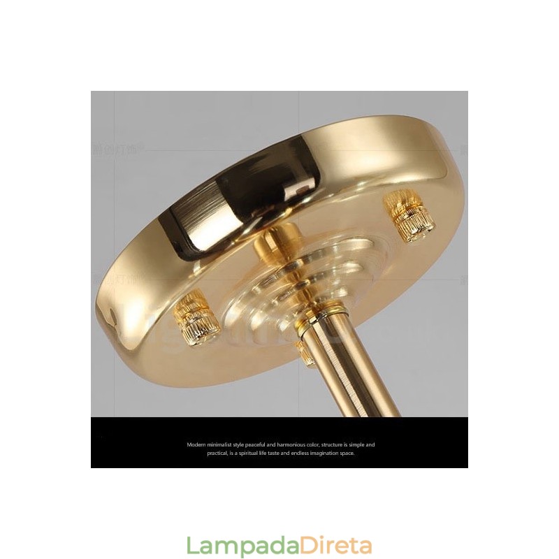Lustre moderno contemporâneo de 2 níveis e 16 luzes dourado