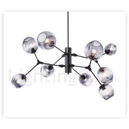 Lustre com cúpula de vidro estilo contemporâneo moderno