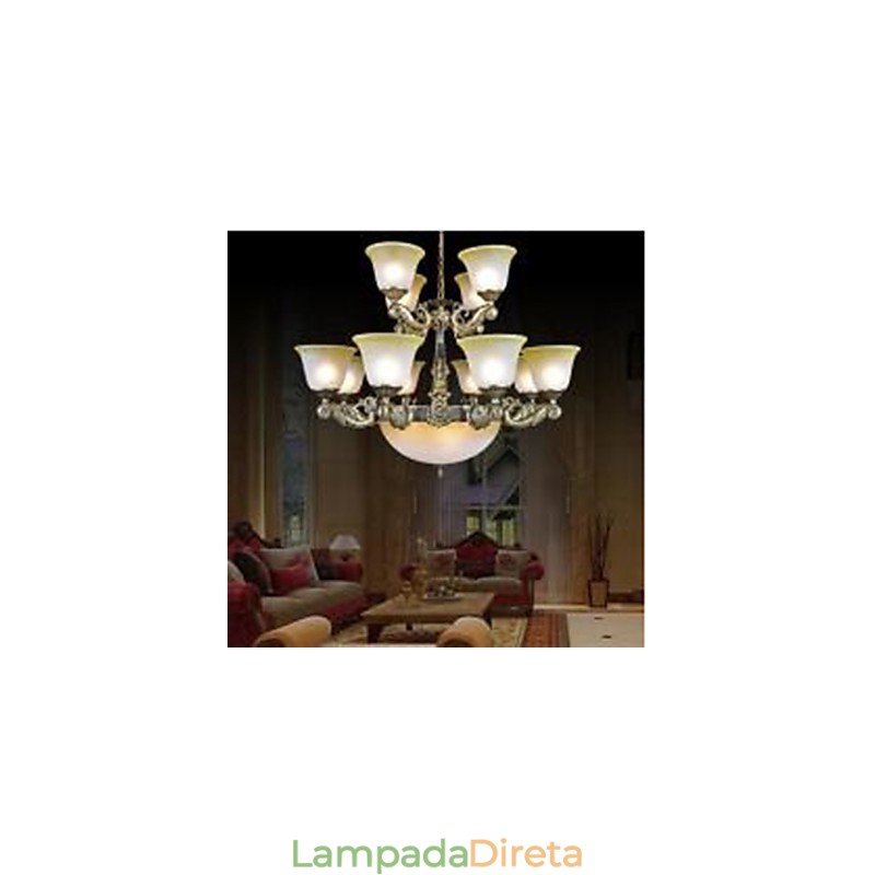 Lustre Tradicional Clássico Vintage Retro Metal
