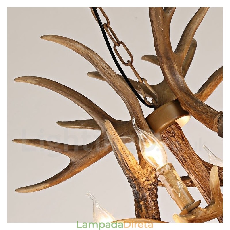 Lustre Vintage Country 12 Luzes