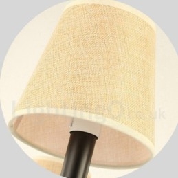 Lustre retrô country de 6 luzes com uma única camada
