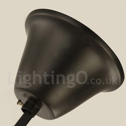 Lustre retrô country de 6 luzes com uma única camada